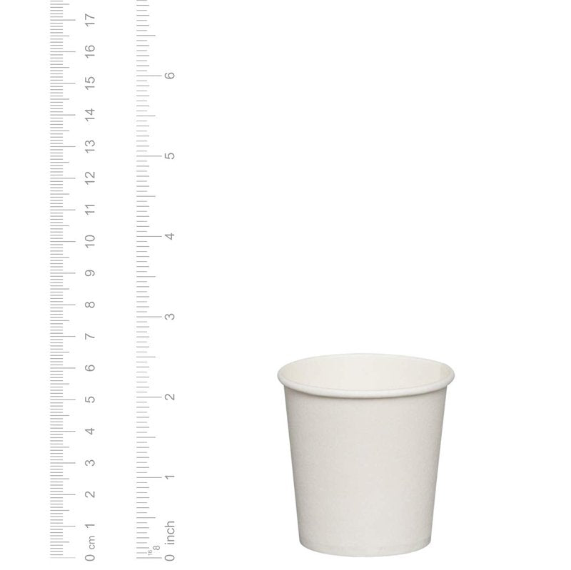 GUSTO [4 oz. - 300 count Disposable White Paper Cups, Hot Coffee Cups - Eco-Friendly Hot Cups (Formerly Comfy Package)