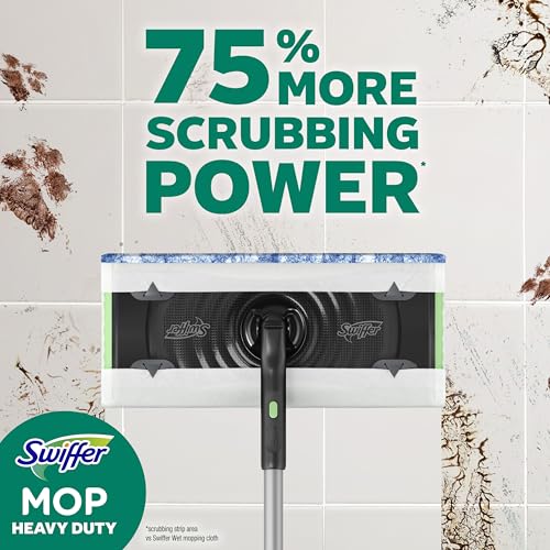 Heavy Duty Wet Mop Refill Pads - Multi-Surface Floor Cleaning Cloths (20 Pack)