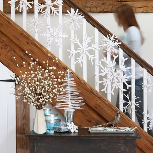 White Berry Christmas Picks 24-Pack 17in Vase Fillers for Centerpieces