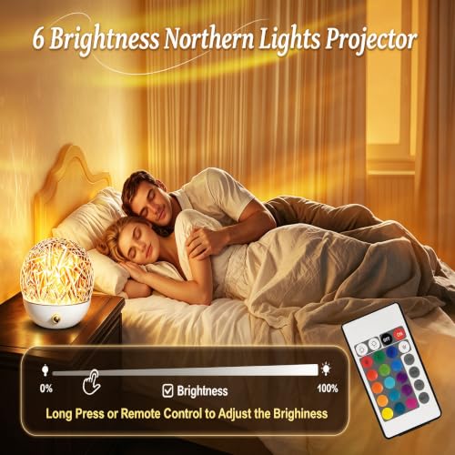 3-in-1 LED Projector Lamp with 300 Modes, RGB Remote Control Mood Light