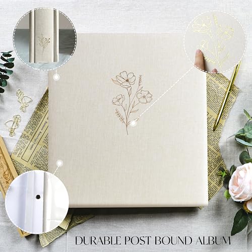 Large 4x6 Photo Album, 500 Capacity Linen Hardcover Memory Book