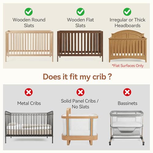 Wooden Crib Mobile Arm Holder - 31 Inch Beech Wood Nursery Hanger