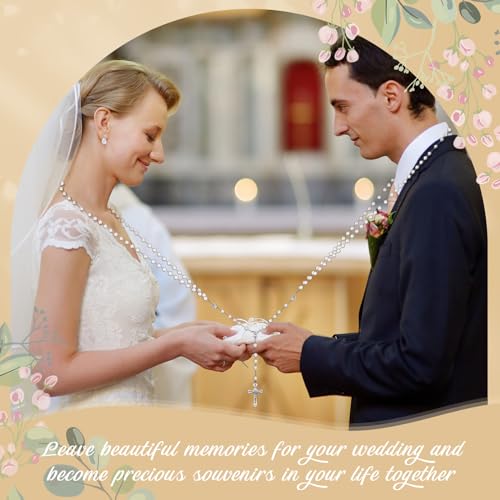 Pearl Wedding Lasso Unity Cord for Ceremony with Elegant Gift Box