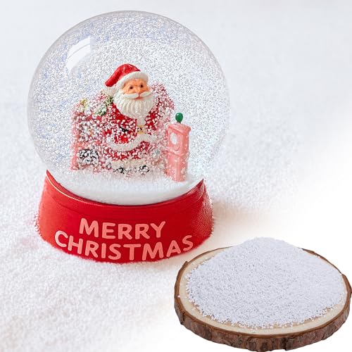 Waterproof Fake Snowflakes for DIY Snow Globes - 3.5oz Artificial Snow