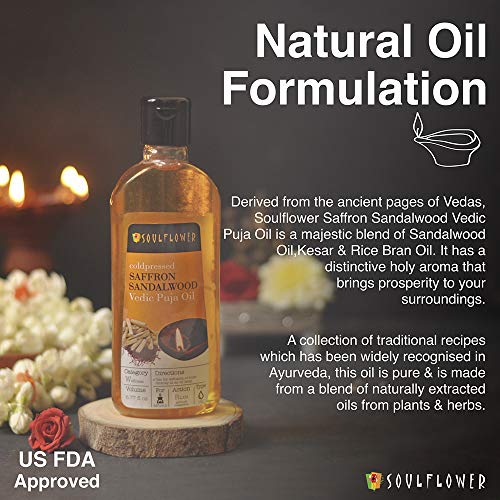 Organic Saffron Sandalwood Fragrance Oil - 100% Pure for Home Use