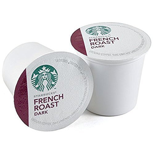 Starbucks K-Cup Pods - French Roast Dark Coffee with Notes of Caramel & Smoke | 48 Count (2 Boxes)