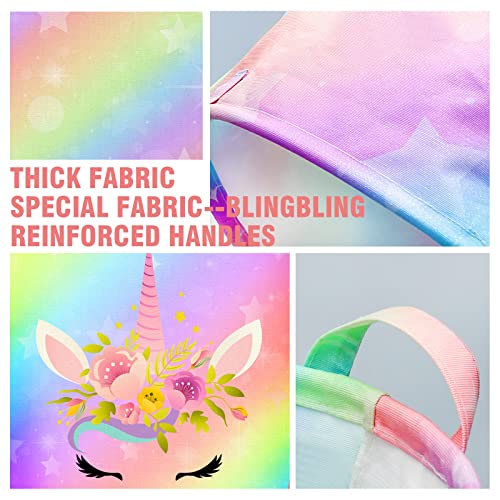 Collapsible Unicorn Laundry Basket - 43.3L Waterproof Nursery Hamper