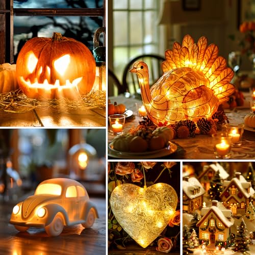 6ft LED Accessory Cord with On/Off Switch for Holiday Crafts & Decor, 2 Pack