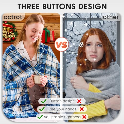 Electric Heated Blanket Throw 50x60 with 10 Heat Levels & Auto Shut-Off
