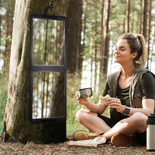 33-Inch Portable Full Length Mirror, Foldable Shatterproof Travel Mirror