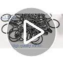 Heavy Duty Black Metal Curtain Rings with Clips, 1.5 Inch - 20 Pack