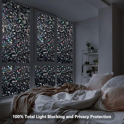 Blackout Window Privacy Film with Installation Kit - 17.5" x 78.7"