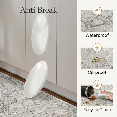 2-Piece Anti-Fatigue Kitchen Mat Set, Cushioned Memory Foam Standing Rugs