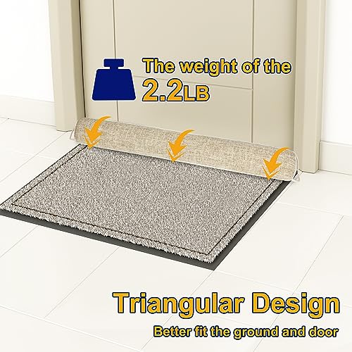 30-Inch Weighted Under Door Draft Stopper - Triangular Draft Blocker