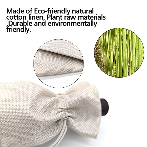 Pairs Well With Retirement Wine Bag - Reusable Linen Bottle Sleeve