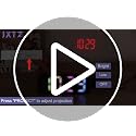 Projection Alarm Clock with 7.9-Inch LED Display and Adjustable Brightness