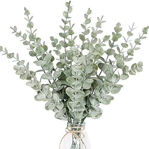 18pcs Artificial Eucalyptus Stems - Realistic Home Decor