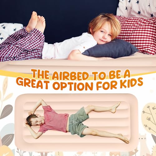 6-Pack Kids Inflatable Air Mattress, Foldable Toddler Sleepover Bed