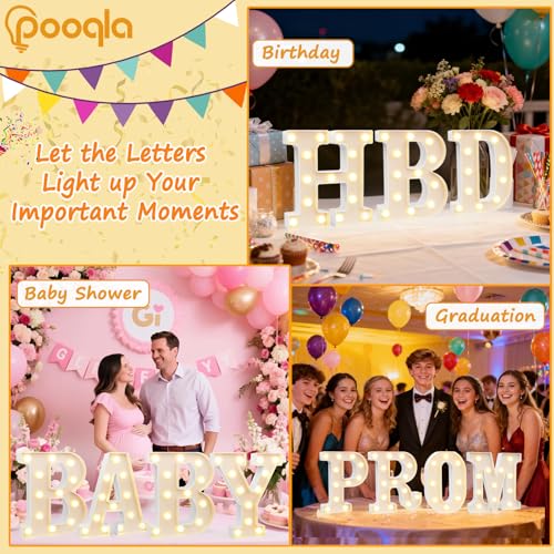 LED Marquee Light Up Letter Sign for Home, Party & Wedding Decor