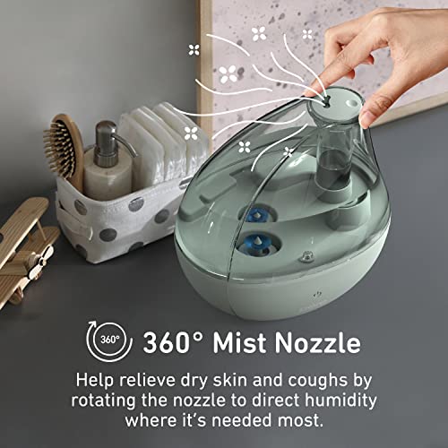 Ultrasonic Cool Mist Humidifier and Soft Glow Night Light for Nursery