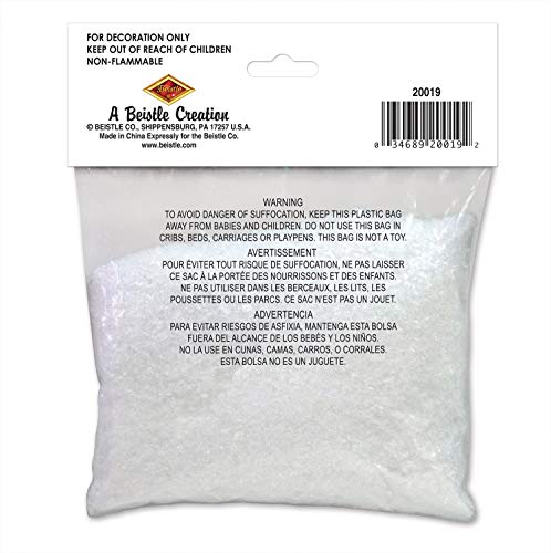 Sparkling Artificial Snow - 2 oz White Holiday Craft Decor