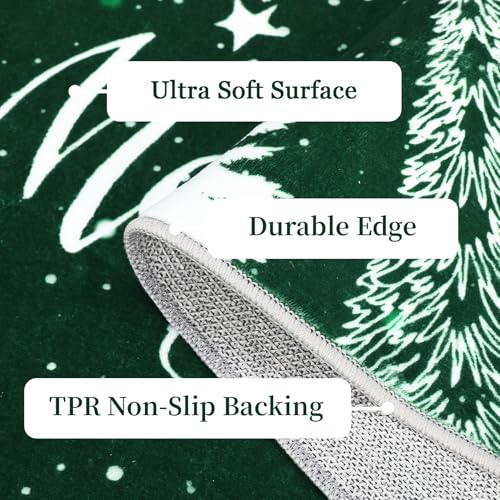 GarveeHome Christmas 8x10 Area Rugs Machine Washable Non Slip Living