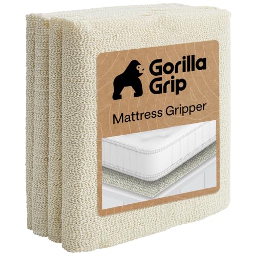 Gorilla Grip Non-Slip Mattress Pad Gripper - 48x72 Full Size Bed & Couch Pad