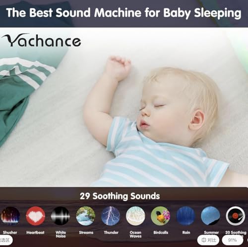 Kids Sound Machine and Star Projector Night Light for Nursery