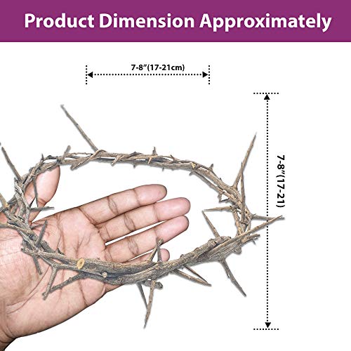 Authentic Lifesize Real Crown of Thorns - Handcrafted Biblical Wreath Decor
