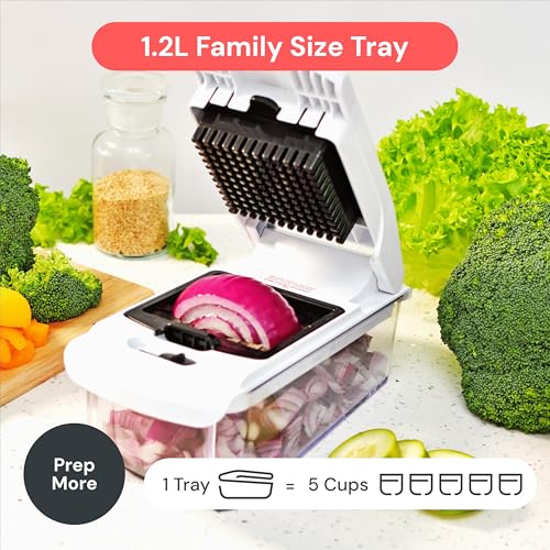 Fullstar Pro 4-in-1 Vegetable Chopper & Spiralizer - White, All-in-One Kitchen Tool