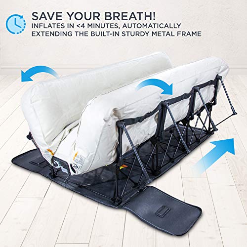 Queen Inflatable Air Mattress with Frame & Built-in Pump