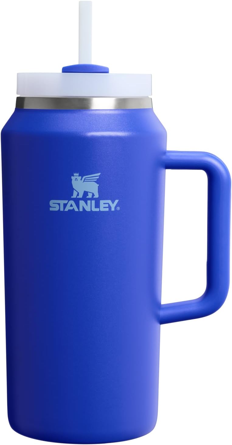 STANLEY Quencher H2.0 Tumbler - 64 oz Insulated Stainless Steel Cup with Handle & Straw | BPA-Free | Cobalt