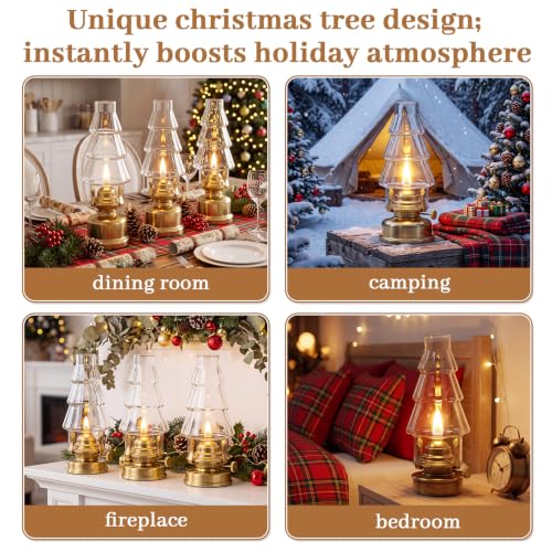 Ropoloogy 6-Piece Oil Lamp Chimney Replacement—3 x 8.3 in Clear Glass Shade, Variation 6