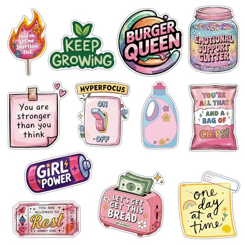 GTOTd Motivational Locker Fridge Magnet 12 Pack - Positive Inspirational Variation