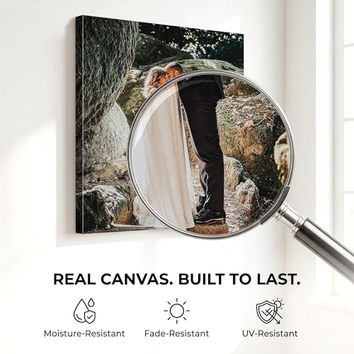 P&L ART Personalized Custom Canvas Print - Framed Photo Wall Art 8x10