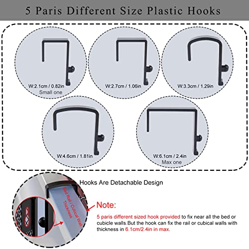 Hanging Bedside Caddy Storage Basket for Bunk Beds and Office Cubicles