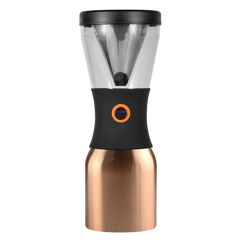 asobu Cold Brew Coffee Maker, Award-Winning 40oz Insulated Cold Brew Brewer with Portable Stainless Steel Carafe – No.1 Europe Coffee Fest Winner, Leakproof, BPA-Free, Keeps Cold 24H