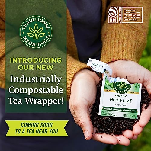 Traditional Medicinals Tea, Organic Nettle Leaf, Supports Joint Health, 48 Tea Bags (3 Pack)