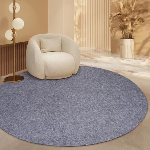 6ft Round Waterproof Non-Slip Rug Pad, 1/4 Inch Thick Felt Floor Protector