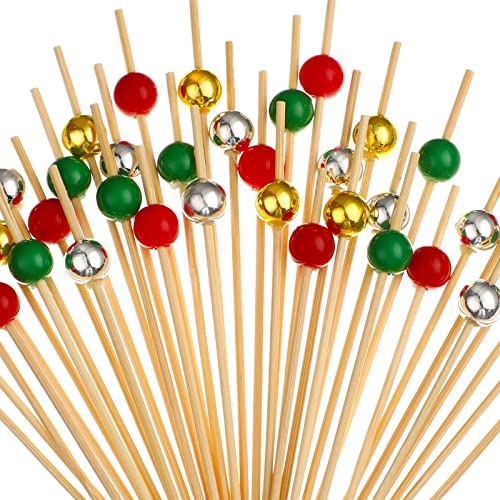 Sieral 200 Pcs Christmas Cocktail Picks Decorations Toothpicks