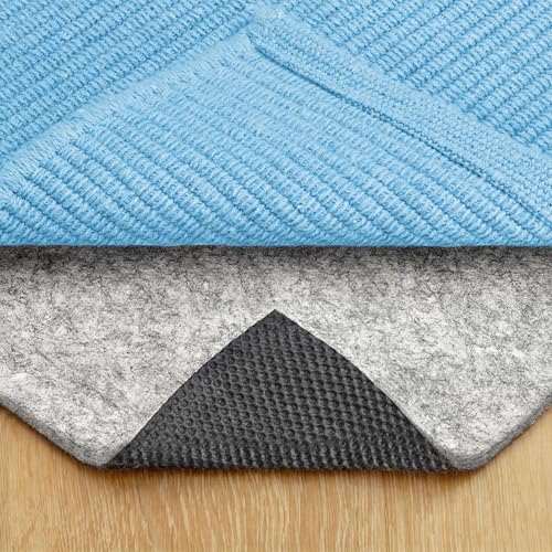 Non-Slip Dual Surface Rug Pad - 8x10 ft, 1/4" Thick Felt & Rubber Cushion