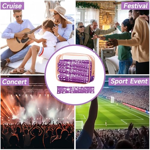 Dapsang Purple Tampon Flask Set - 64 Pcs Discreet Reusable Drink Containers for Events