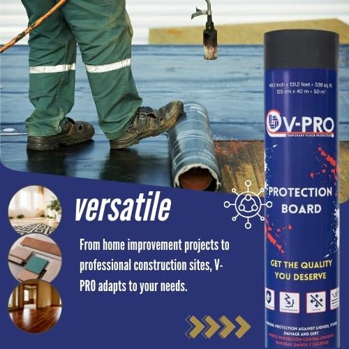 Heavy-Duty Floor Protector Roll - 538sqft Waterproof Floor Covering