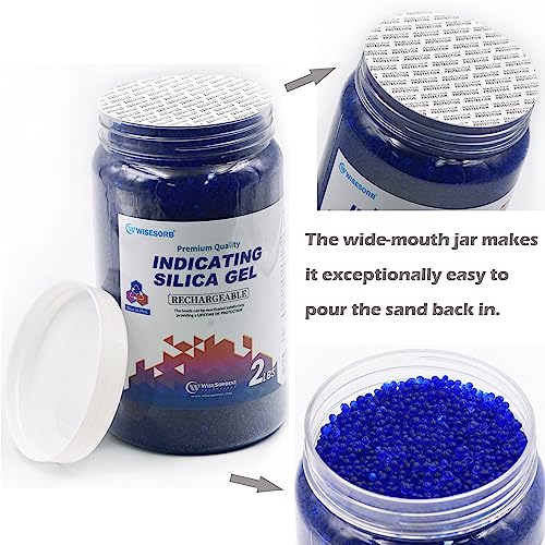 Silica Gel Desiccant Beads 2LBS Reusable Moisture Absorber