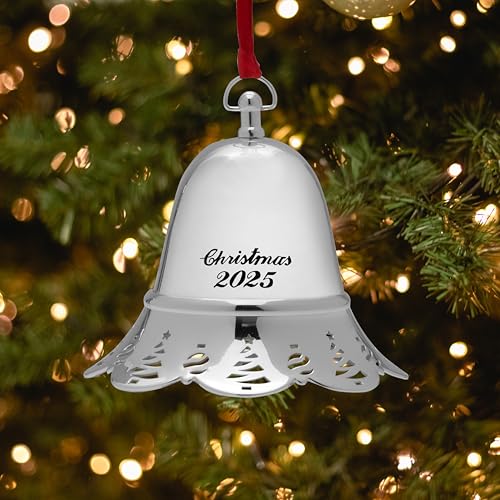 Towle 2025 Silver Musical Christmas Bell Ornament - 45th Edition