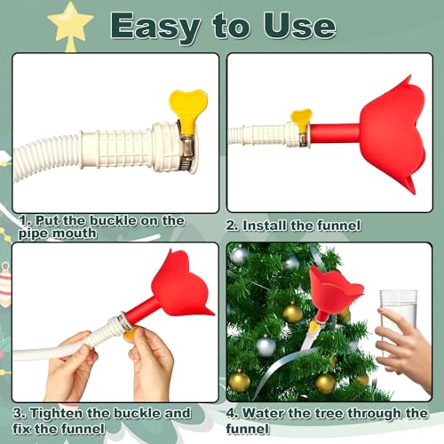 Christmas Tree Watering Funnel - 6.5ft Long Spout Spill-Proof System
