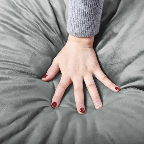 Memory Foam Bean Bag Chair with Washable Velvet Cover for Living Room