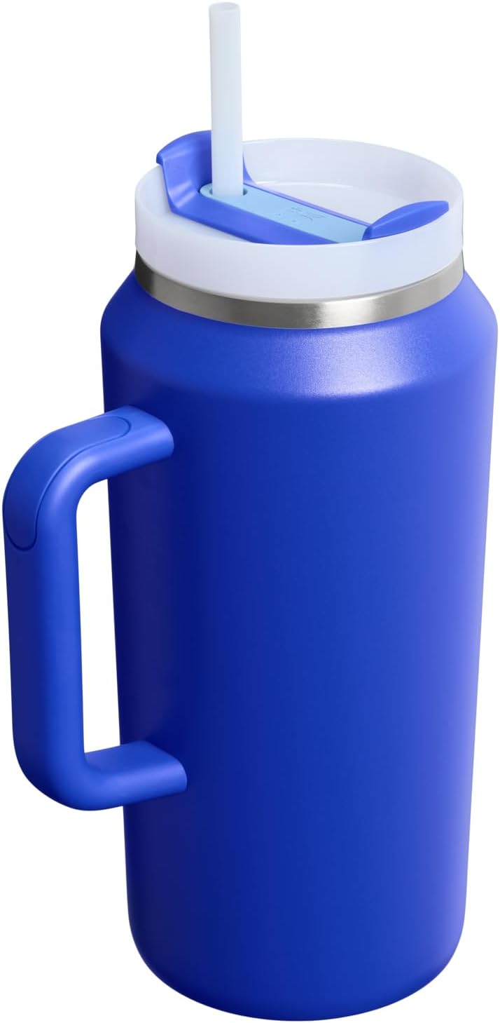 STANLEY Quencher H2.0 Tumbler - 64 oz Insulated Stainless Steel Cup with Handle & Straw | BPA-Free | Cobalt
