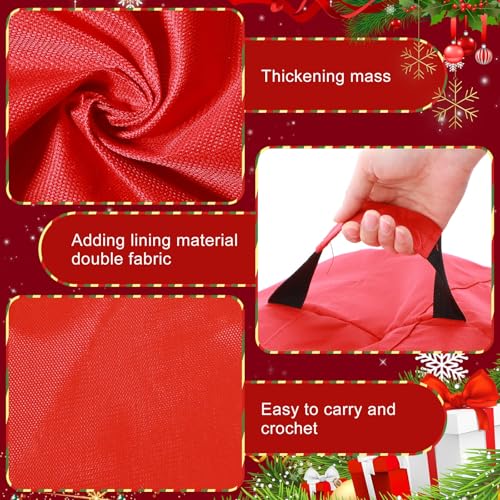 Wovnet 2-Pack 26 Inch Double-Layer Christmas Wreath Storage Bags - Waterproof & Easy Access