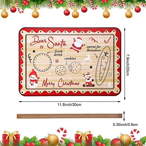 Christmas Santa Cookie Plate - Holiday Snacks & Reindeer Treats Tray
